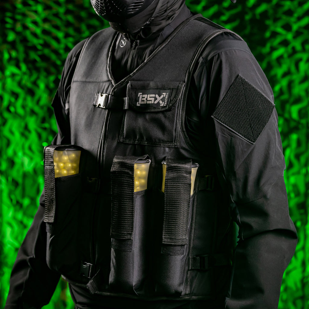BSX Padded Vest 4-Pouch - Black
