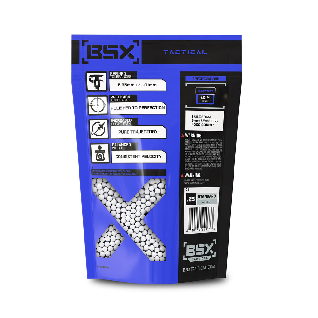 BSX BBs 0.25g - 4,000ct - White
