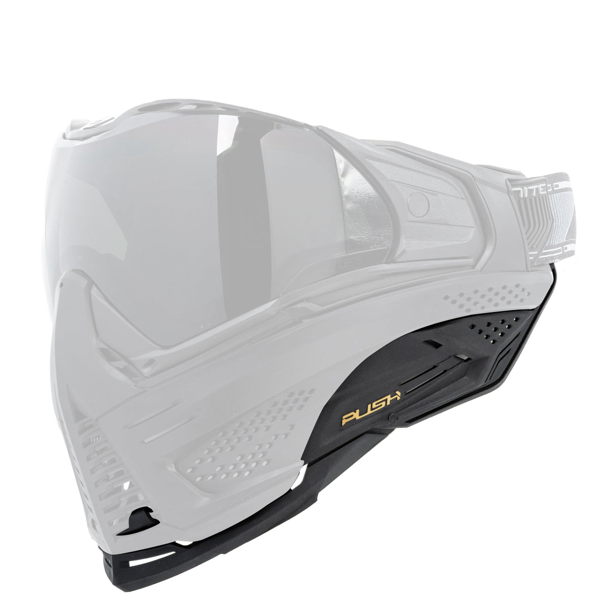 Unite Goggle Mk II - Warlord Enforcer (Black/White Skull) - Gold Lens