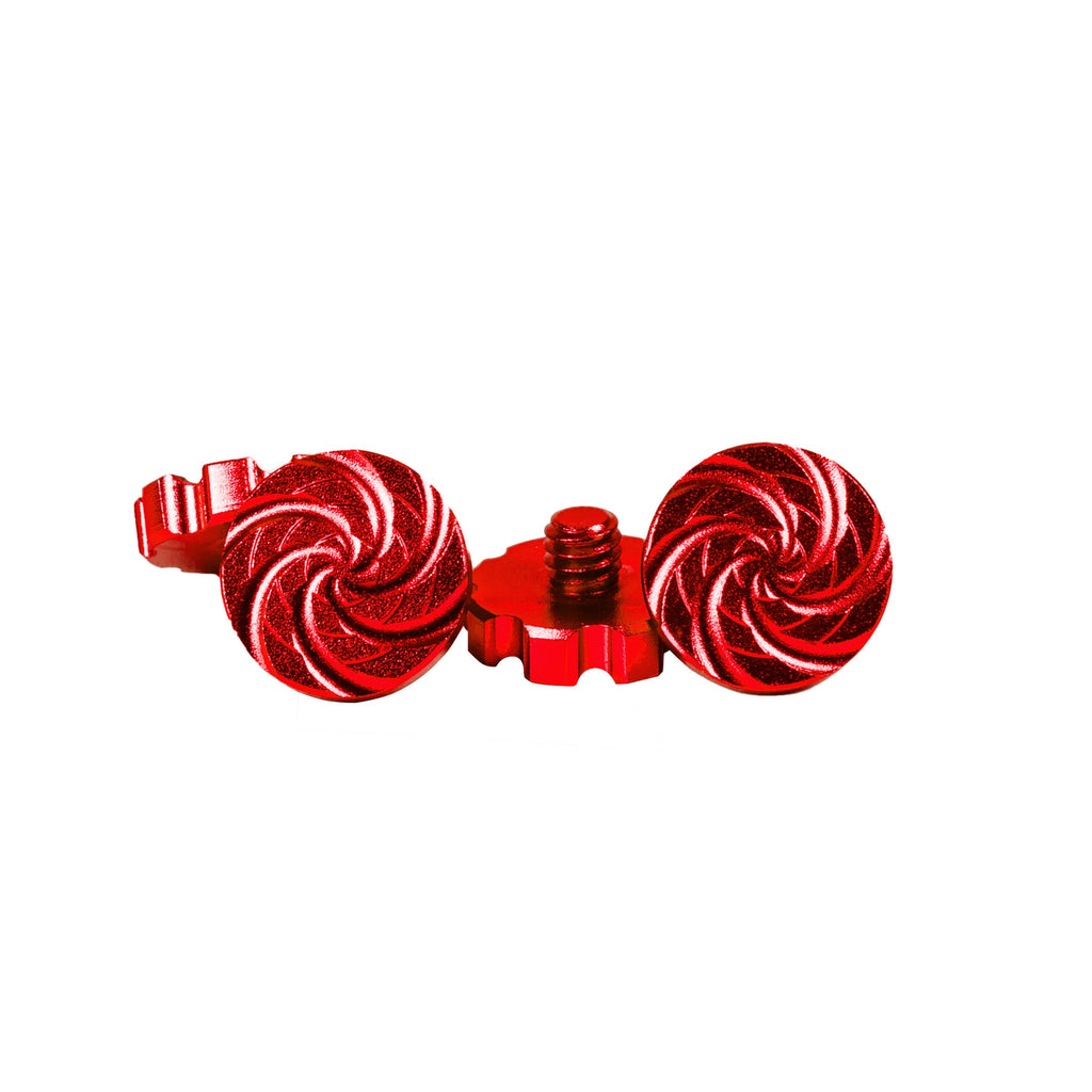 Machined Goggle Screw Set "Cyclone" Red