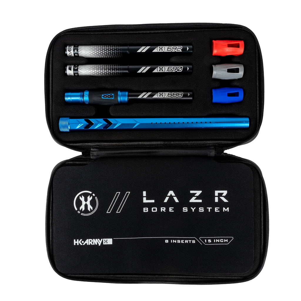 LAZR Elite Fossil Barrel Kit - 15" Dust Blue - Black Inserts - Cocker Threads