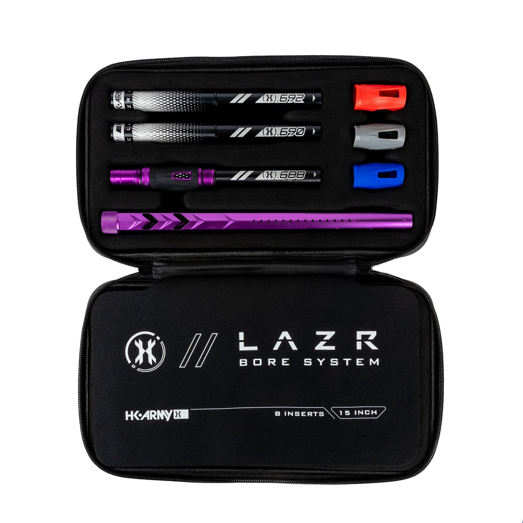 LAZR Elite Fossil Barrel Kit - 15" Dust Purple - Black Inserts - Cocker Threads