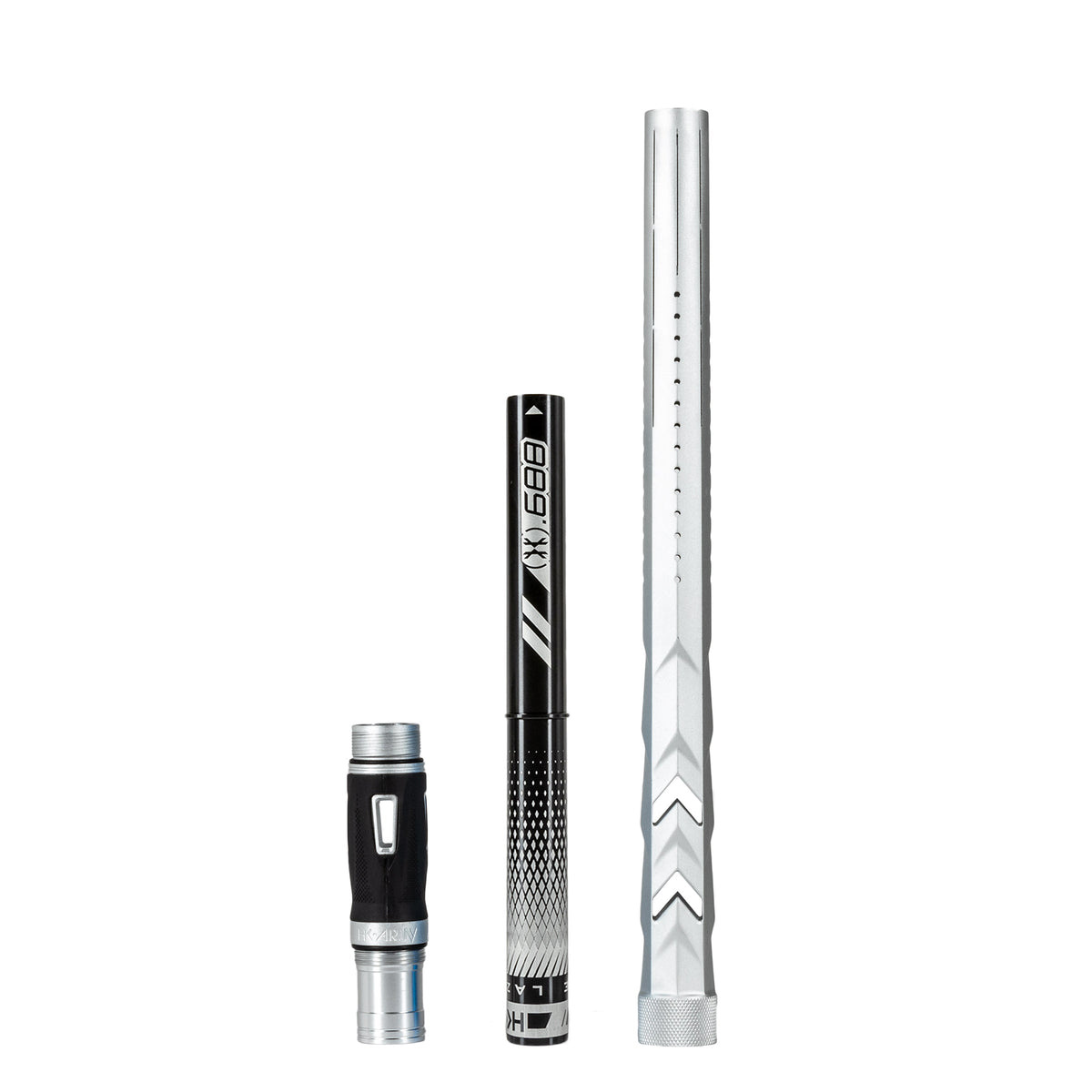 LAZR Elite Fossil Barrel Kit - 15" Dust Silver - Black Inserts - Cocker Threads