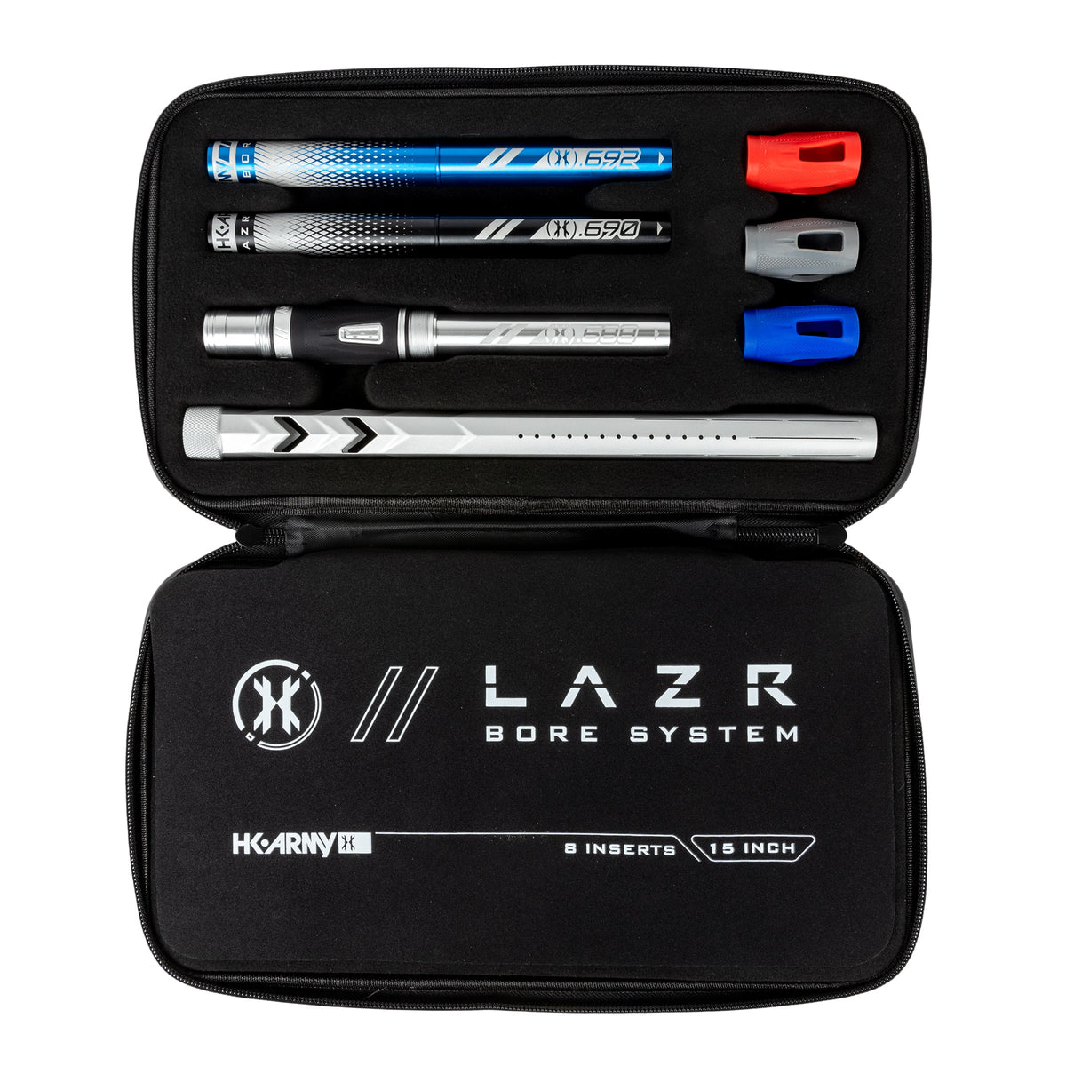 LAZR Elite Fossil Barrel Kit - 15" Dust Silver - Colored Inserts - Cocker Threads