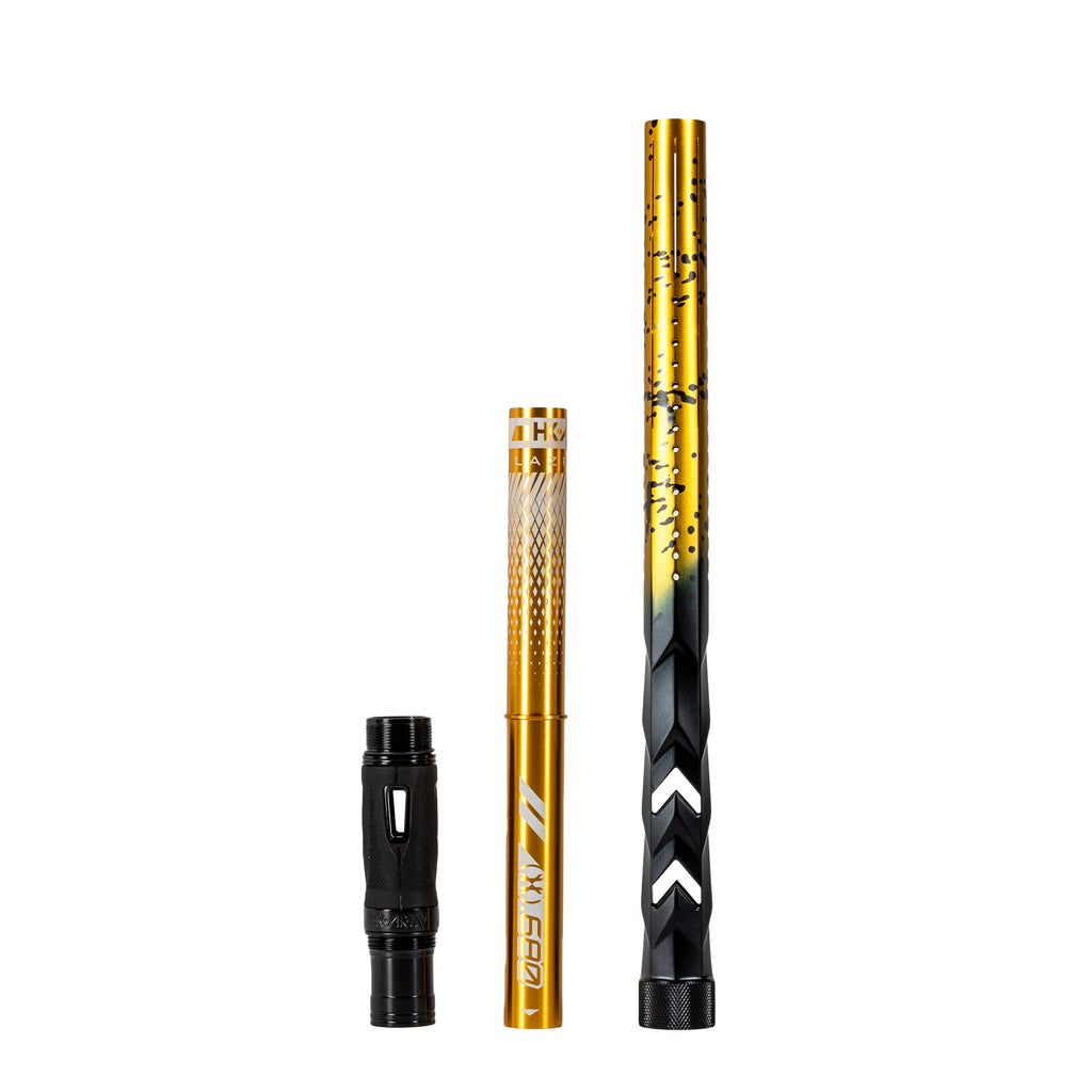 LAZR Elite Fossil Barrel Kit - 15" Gold/Black Splash - Colored Inserts - Cocker Threads