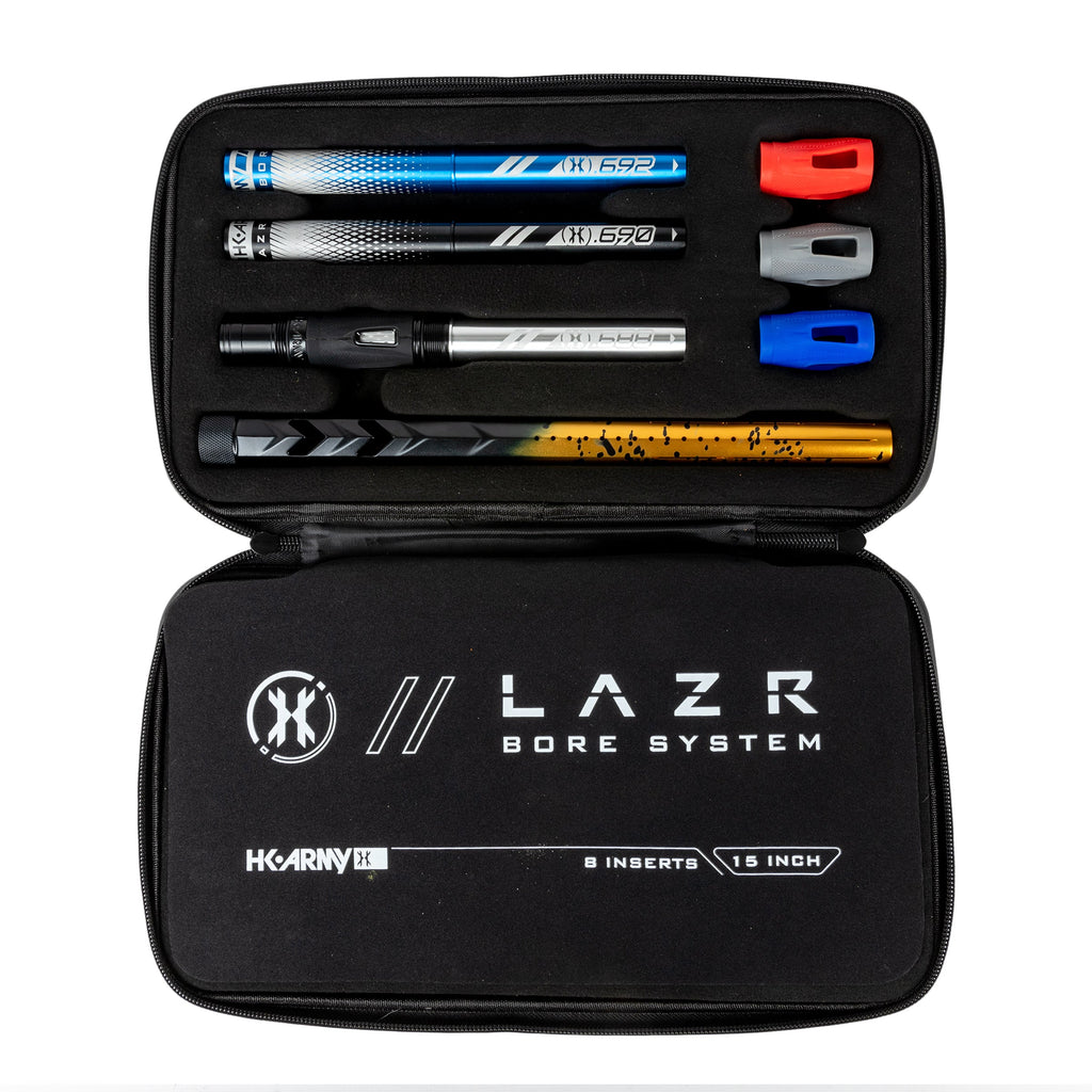 LAZR Elite Fossil Barrel Kit - 15" Gold/Black Splash - Colored Inserts - Cocker Threads