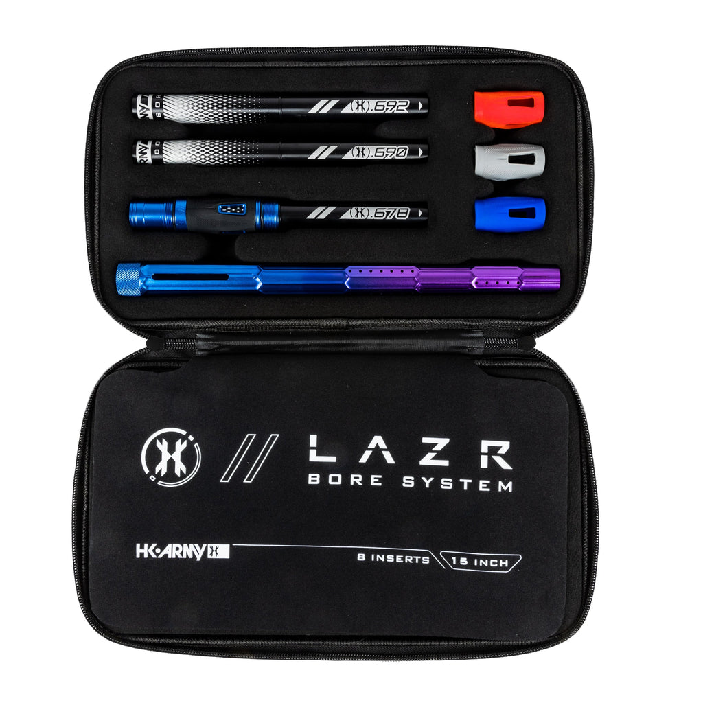 LAZR Elite Fractal Barrel Kit - 15" Blue/Purple Black Inserts - Cocker Threads