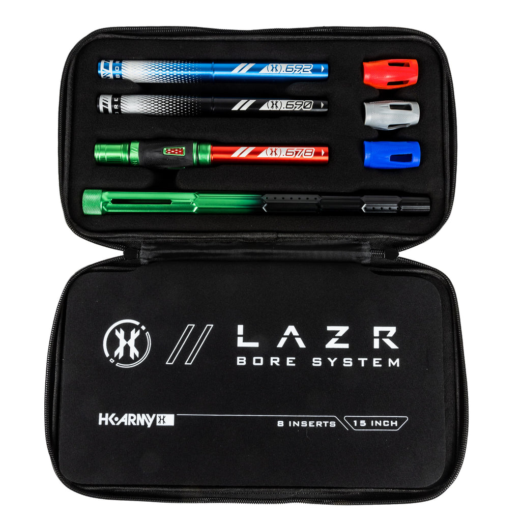 LAZR Elite Fractal Barrel Kit - 15" Green/Black Colored Inserts - Cocker Threads