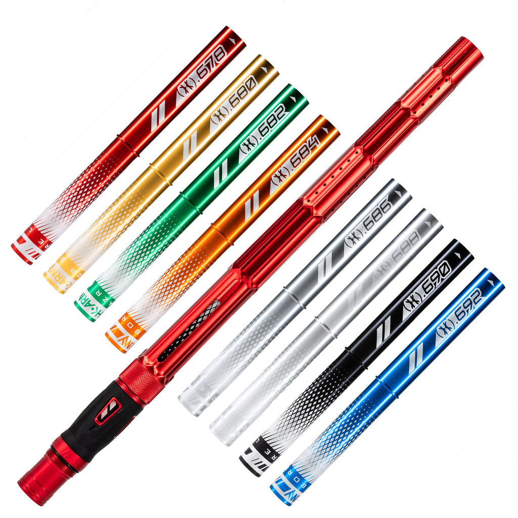 LAZR Elite Fractal Barrel Kit - 15" Dust Red/Colored Inserts - Cocker Threads