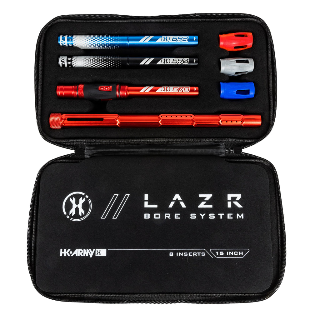 LAZR Elite Fractal Barrel Kit - 15" Dust Red/Colored Inserts - Cocker Threads