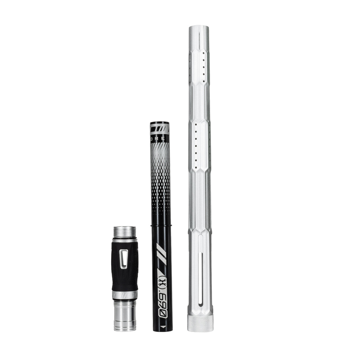 LAZR Elite Fractal Barrel Kit - 15" Dust Silver/Black Inserts - Cocker Threads