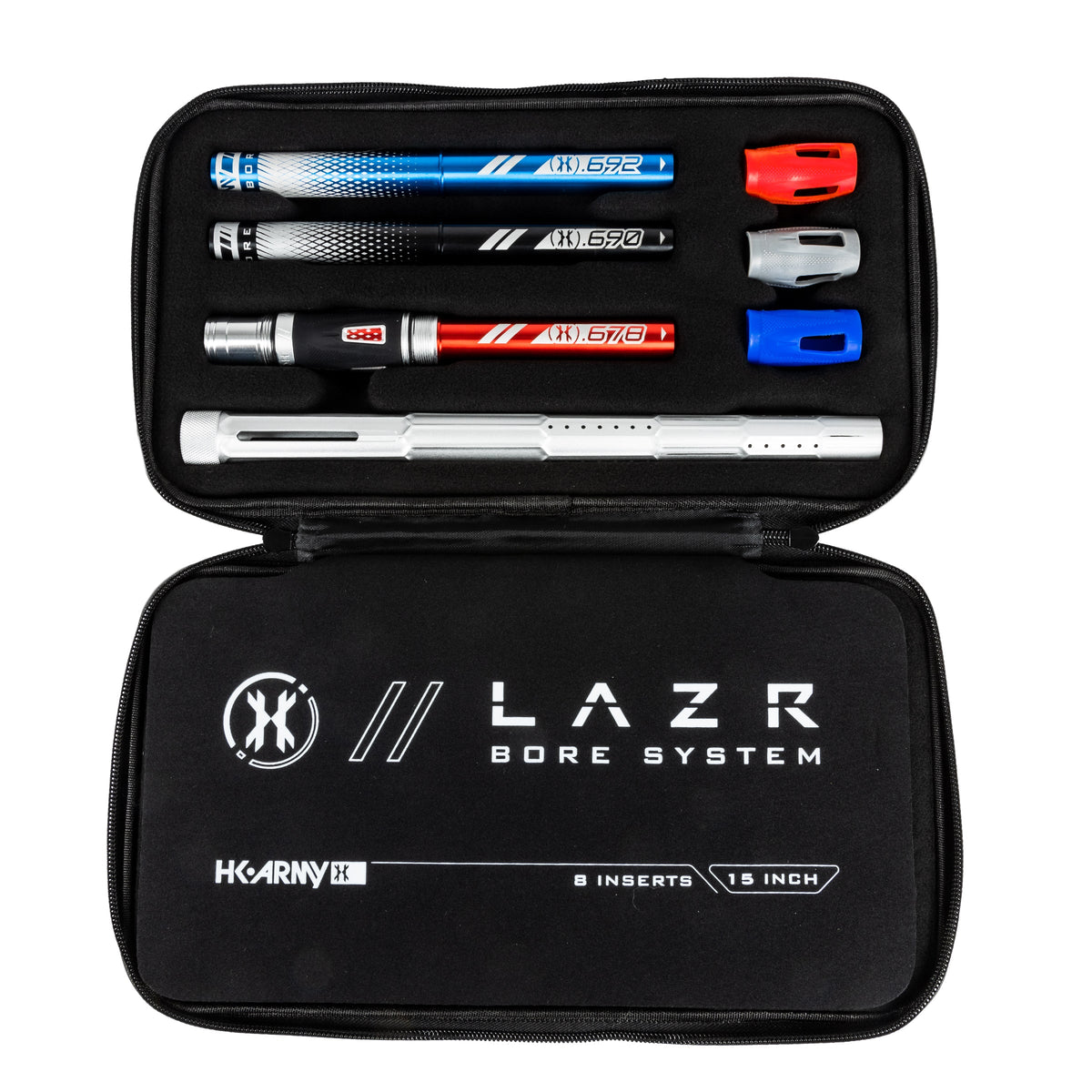 LAZR Elite Fractal Barrel Kit - 15" Dust Silver/Colored Inserts - Cocker Threads