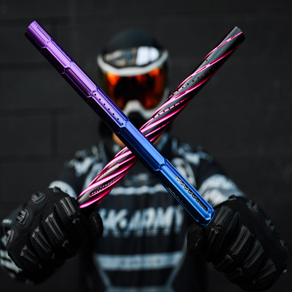 LAZR Elite Fractal Barrel Kit - 15" Blue/Purple Black Inserts - Cocker Threads