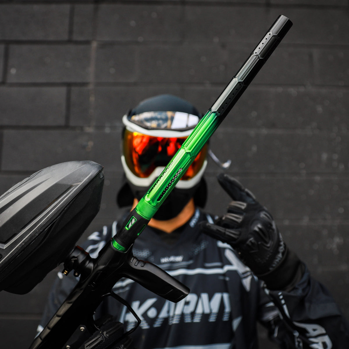 LAZR Elite Fractal Barrel Kit - 15" Green/Black Colored Inserts - Cocker Threads