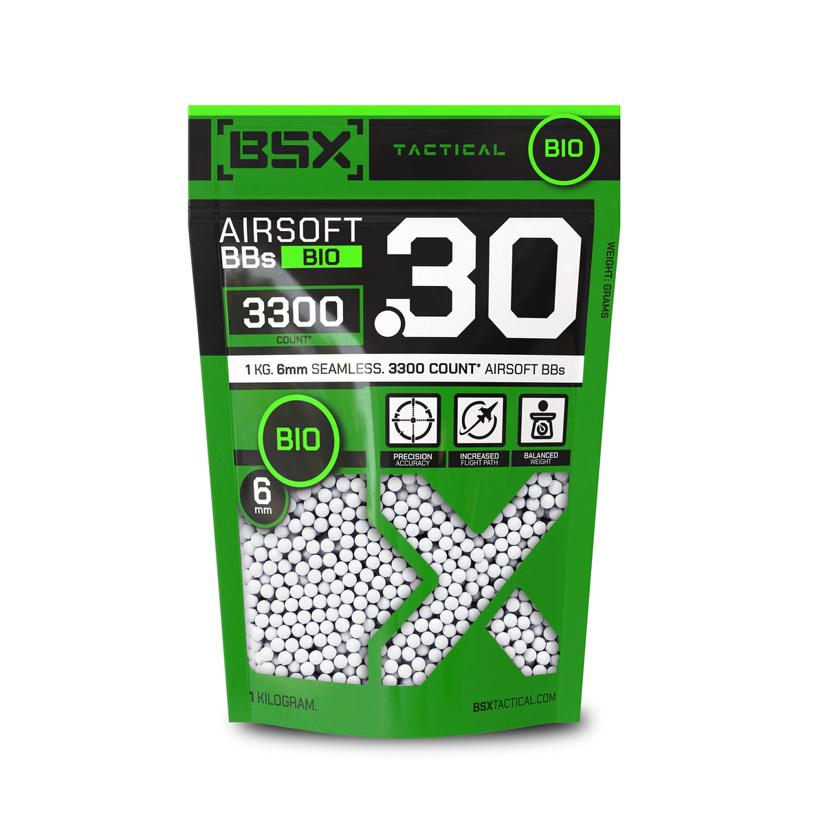 BSX BBs Bio 0.30g - 3,300ct - White