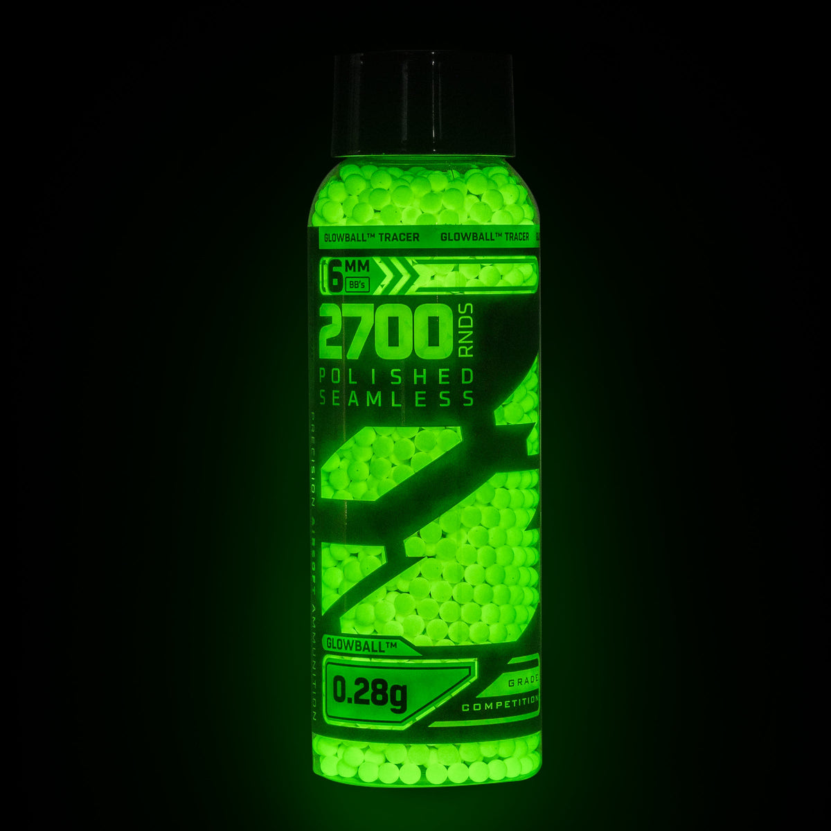 Glowball™ Tracer .28g BB's - 2700ct - Green