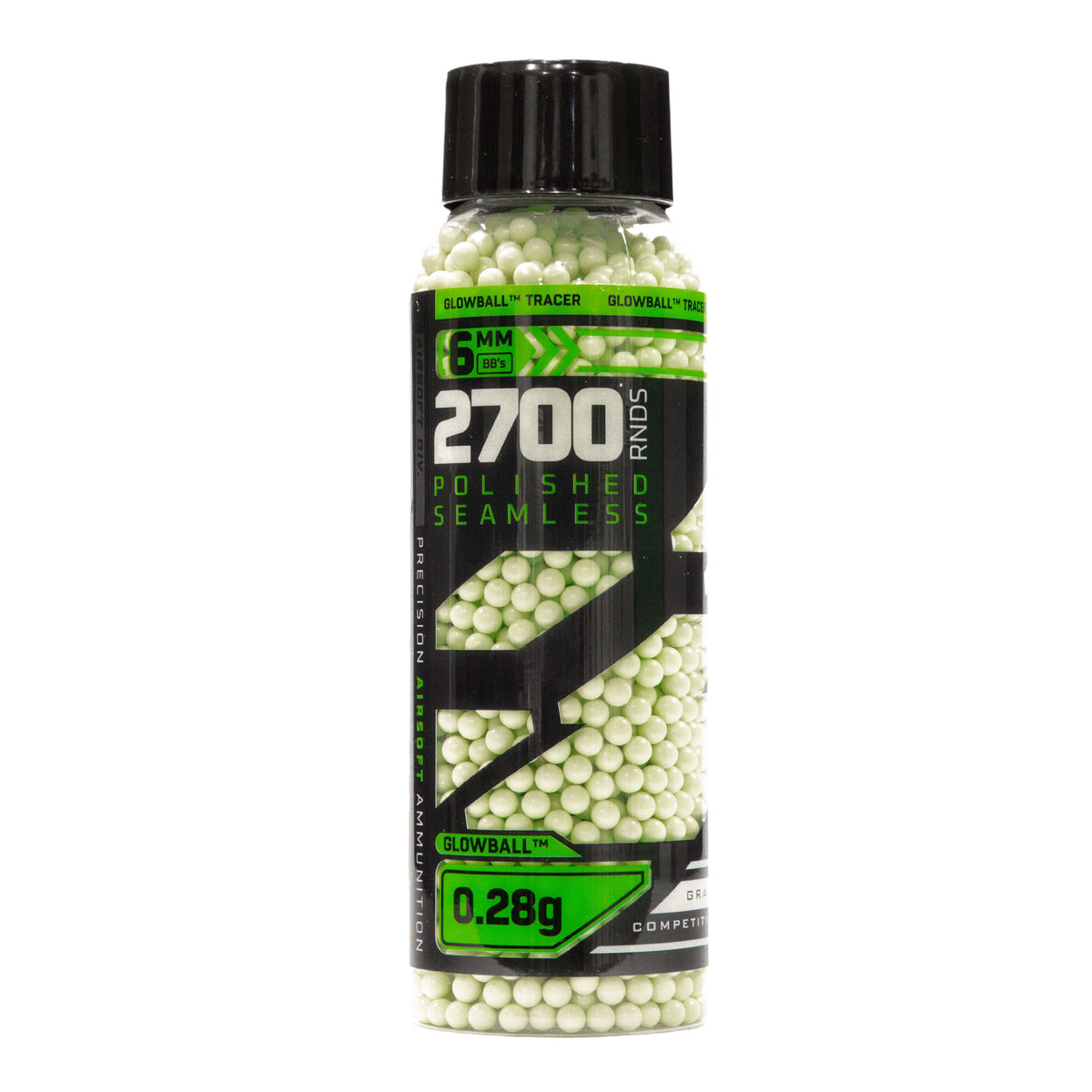 Glowball™ Tracer .28g BB's - 2700ct - Green