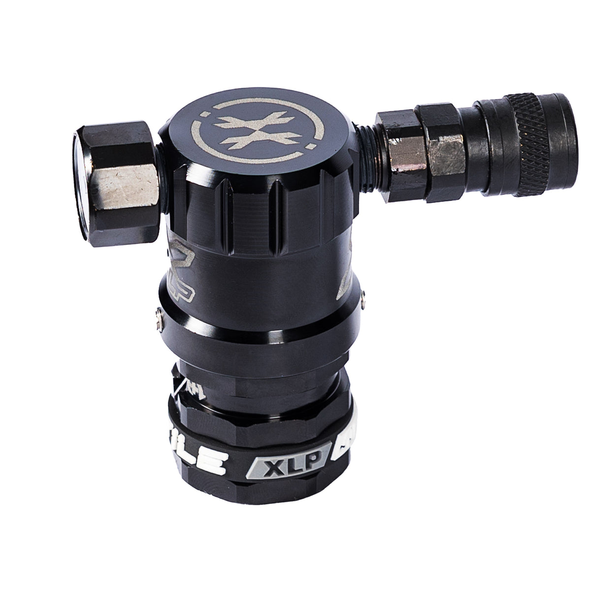 Hostile® XLP Regulator - Side Port Quick-Disconnect - Black
