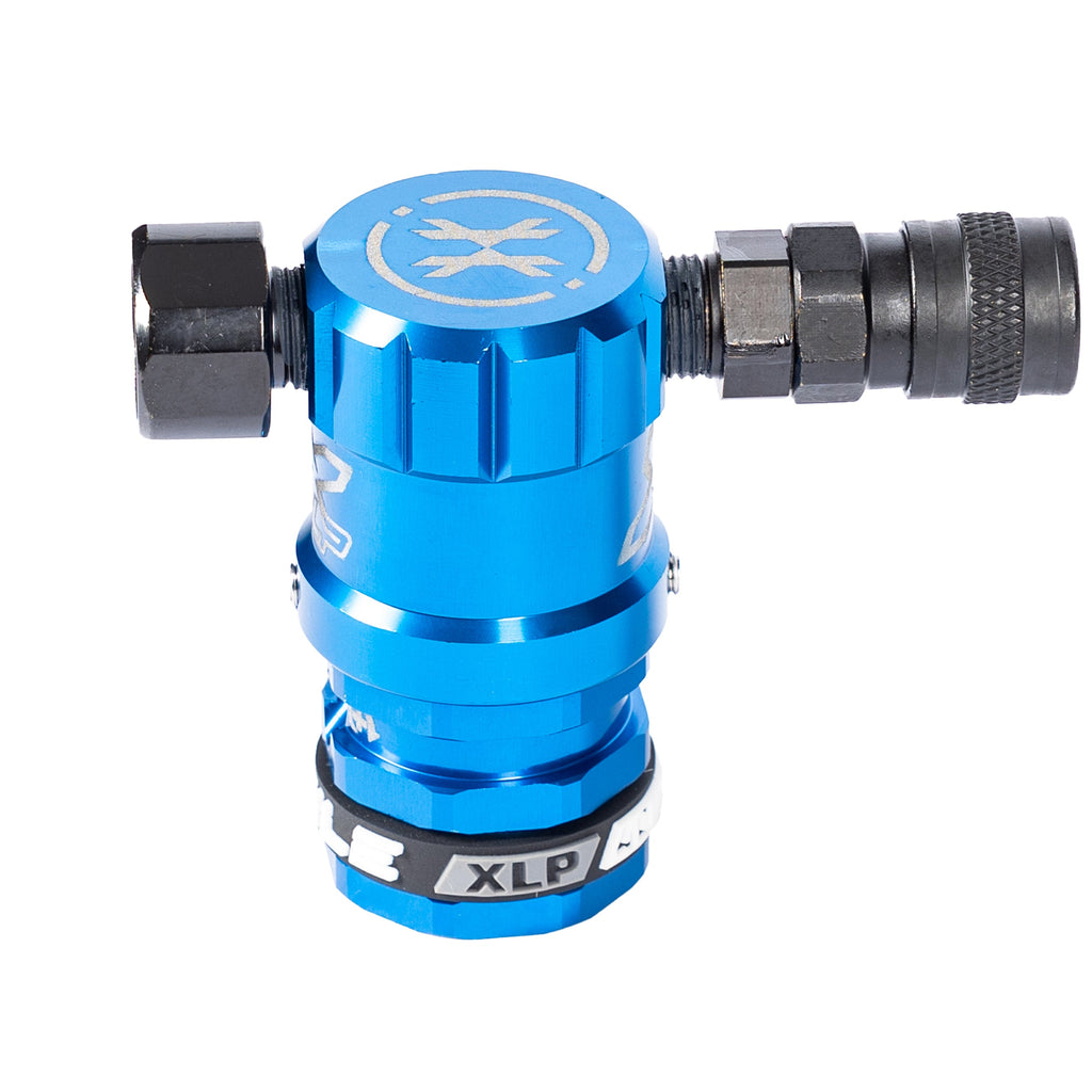 Hostile® XLP Regulator - Side Port Quick-Disconnect - Blue