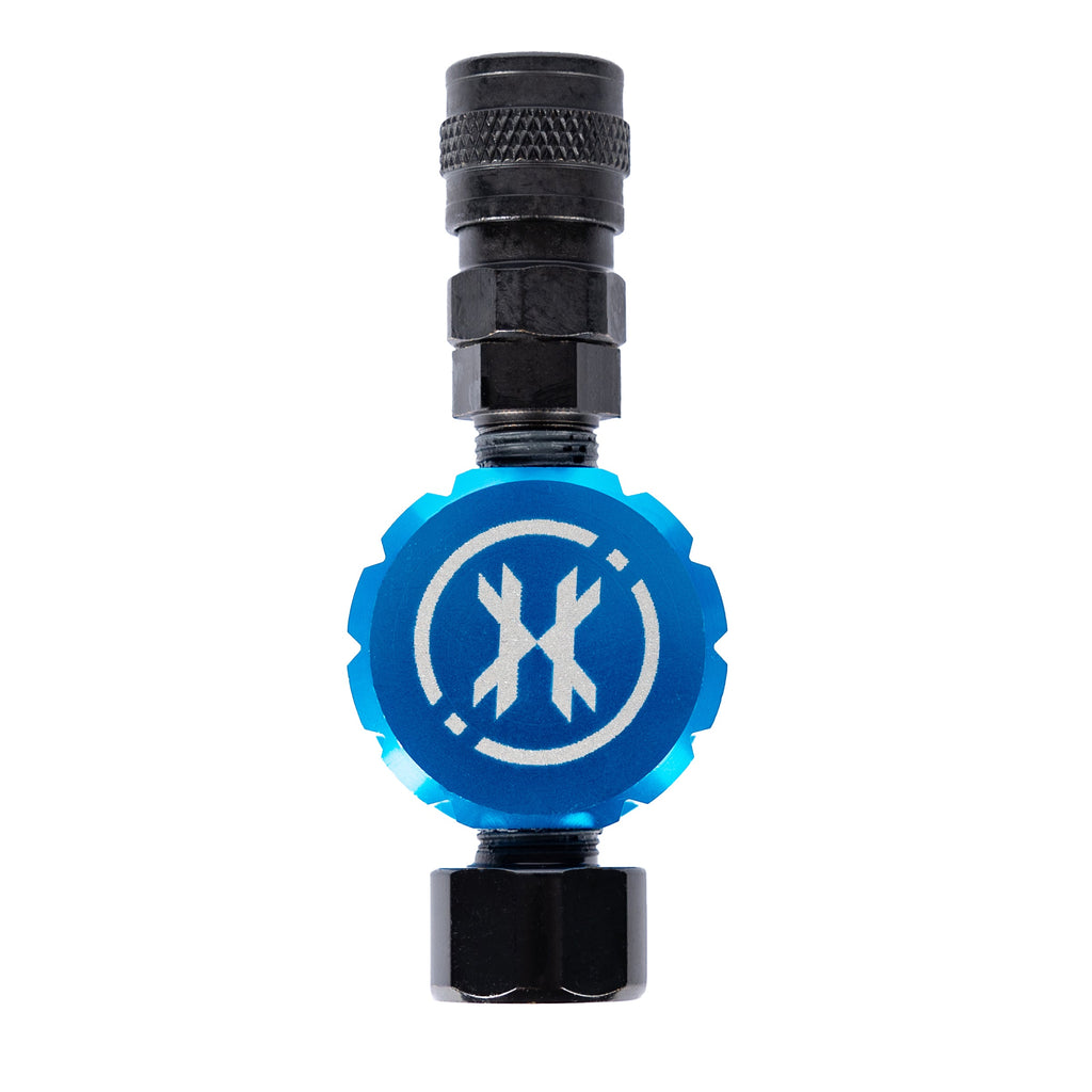 Hostile® XLP Regulator - Side Port Quick-Disconnect - Blue