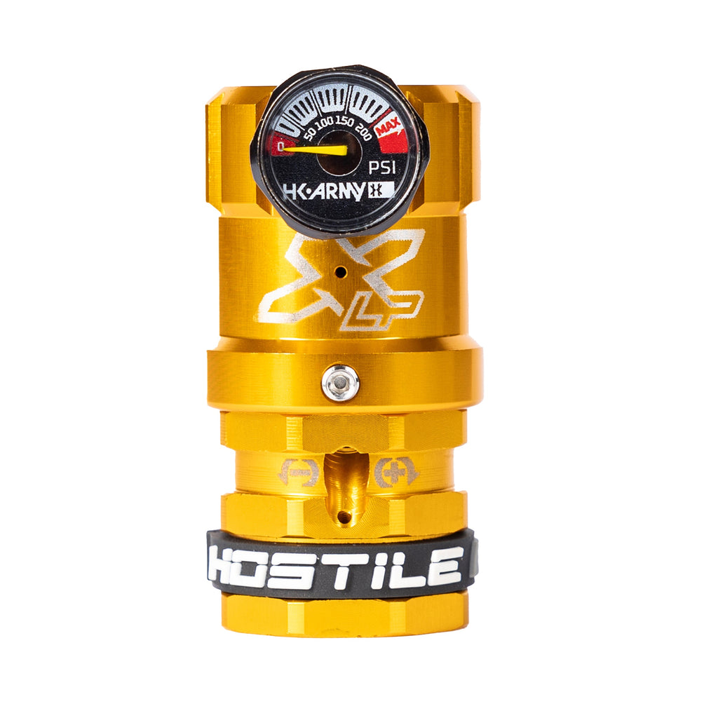 Hostile® XLP Regulator - Side Port Quick-Disconnect - Gold