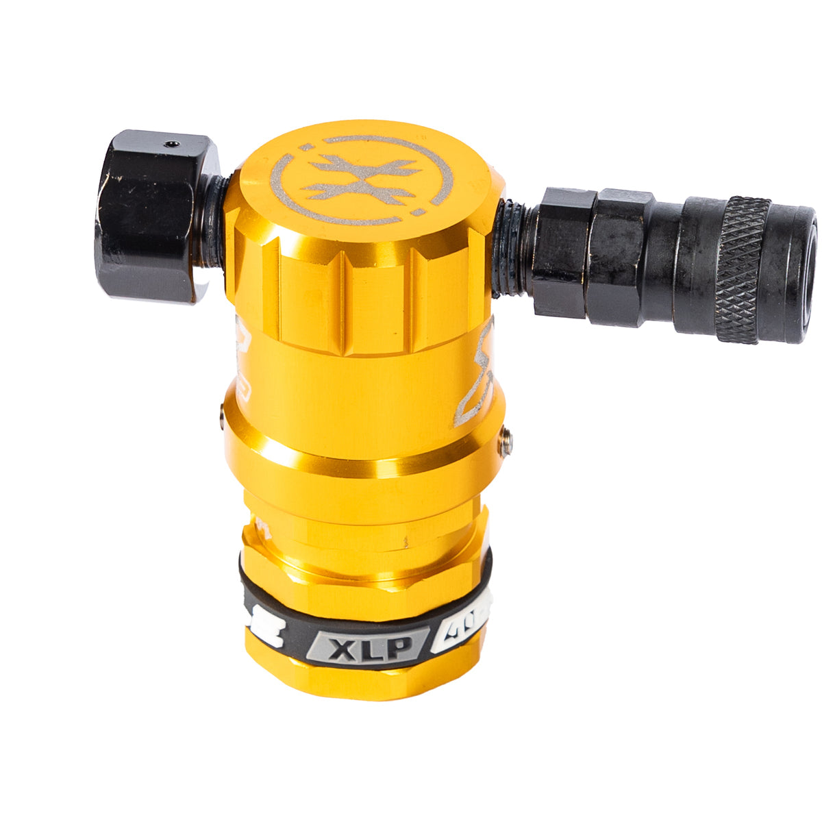 Hostile® XLP Regulator - Side Port Quick-Disconnect - Gold