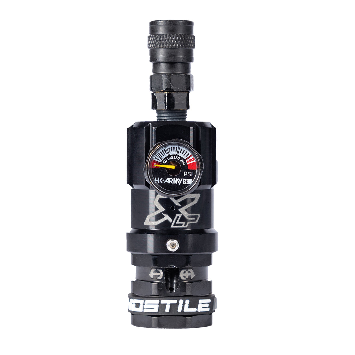 Hostile® XLP Regulator - Top Port Quick-Disconnect - Black