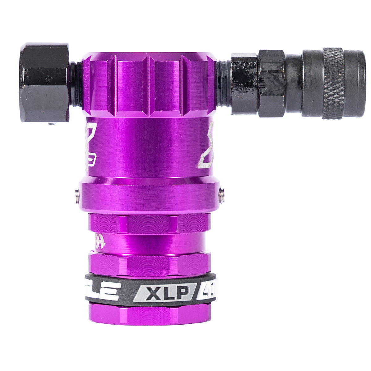 Hostile® XLP Regulator - Side Port Quick-Disconnect - Purple