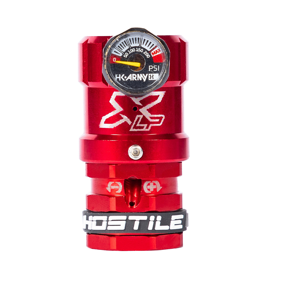 Hostile® XLP Regulator - Side Port Quick-Disconnect - Red