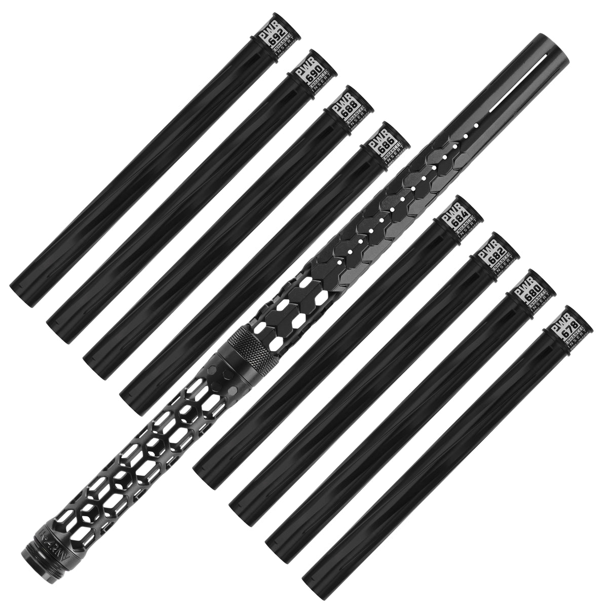 Hex PWR Barrel Kit - Black - Black Inserts