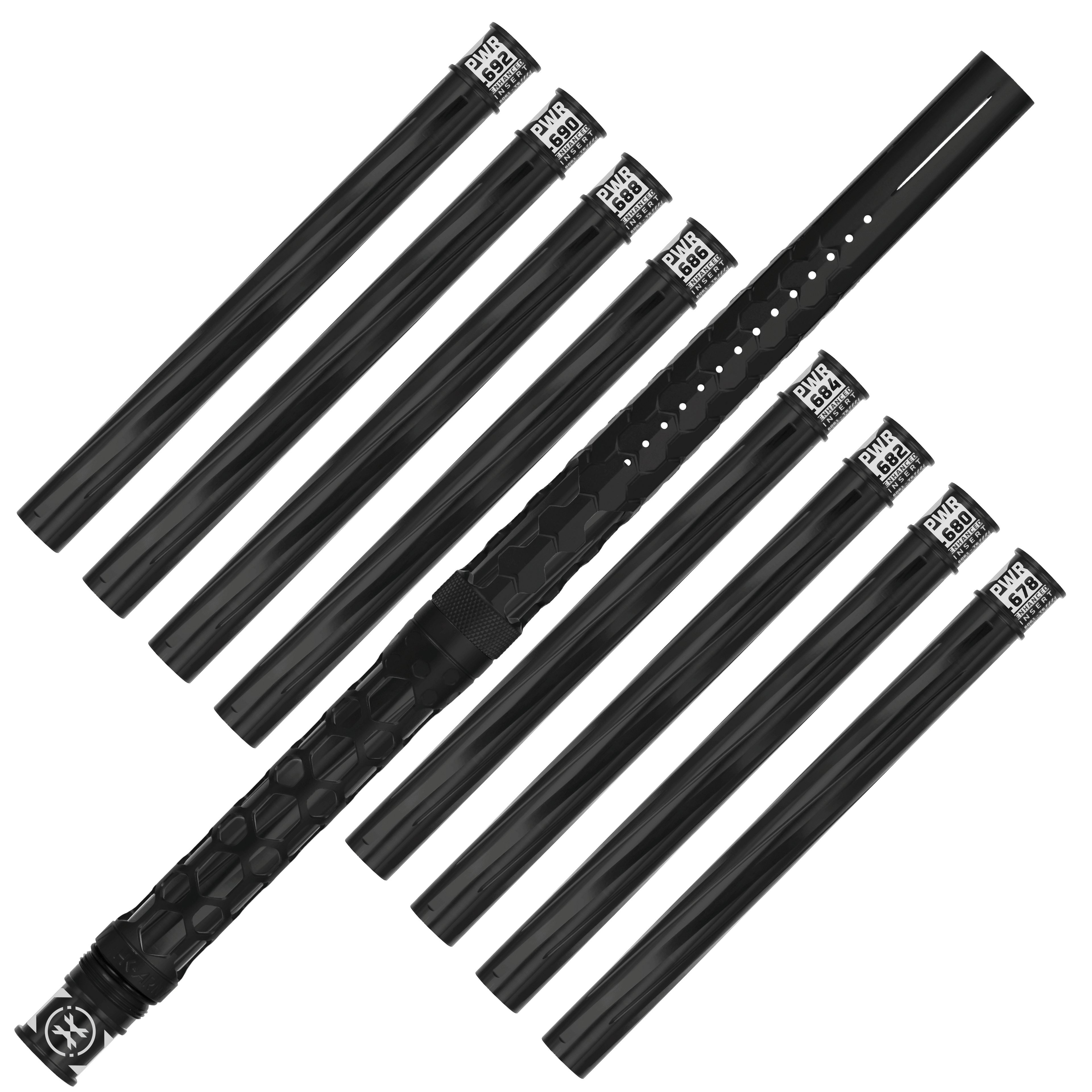 Hex PWR Barrel Kit - Black - Black Inserts