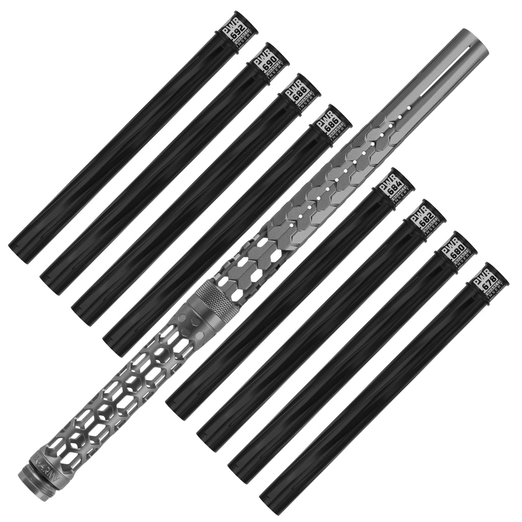 Hex PWR Barrel Kit - Graphite - Black Inserts