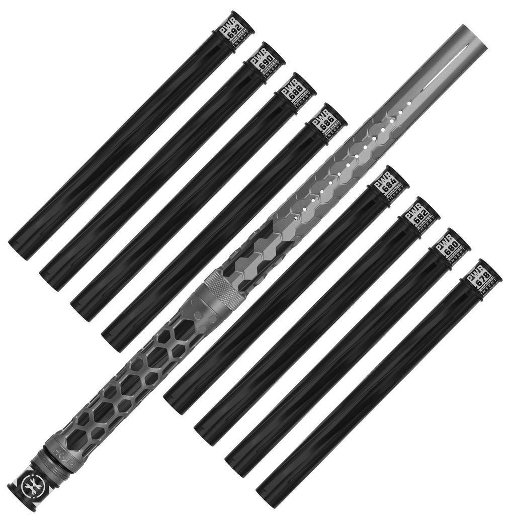 Hex PWR Barrel Kit - Graphite - Black Inserts
