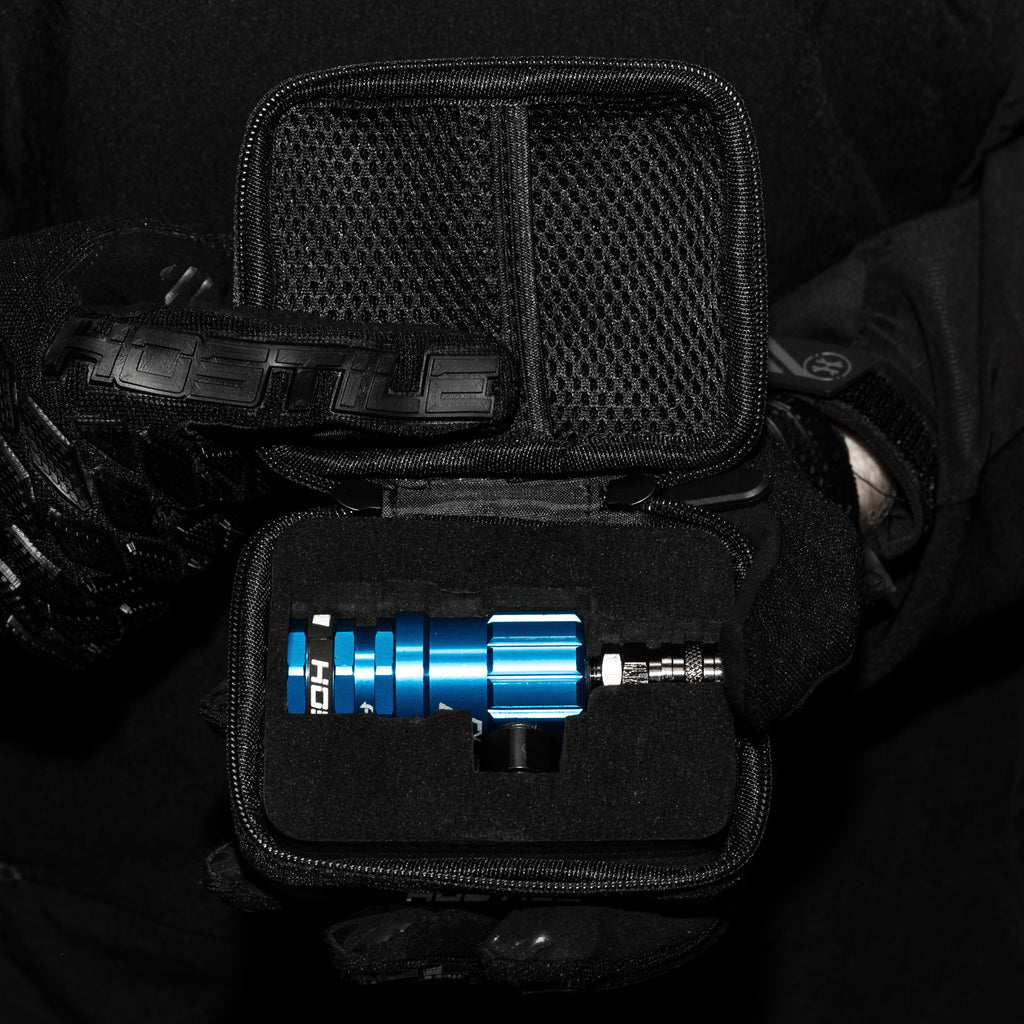 Hostile® XLP Regulator - Top Port Quick-Disconnect - Blue