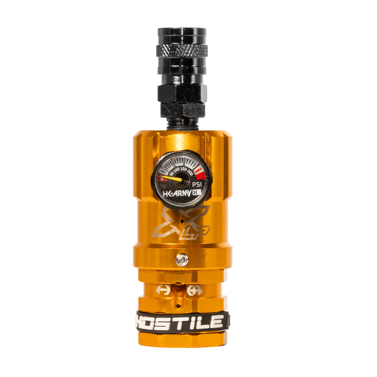 Hostile® XLP Regulator - Top Port Quick-Disconnect - Gold