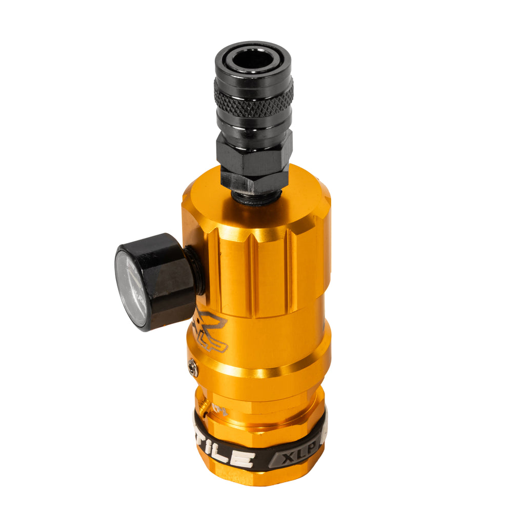Hostile® XLP Regulator - Top Port Quick-Disconnect - Gold