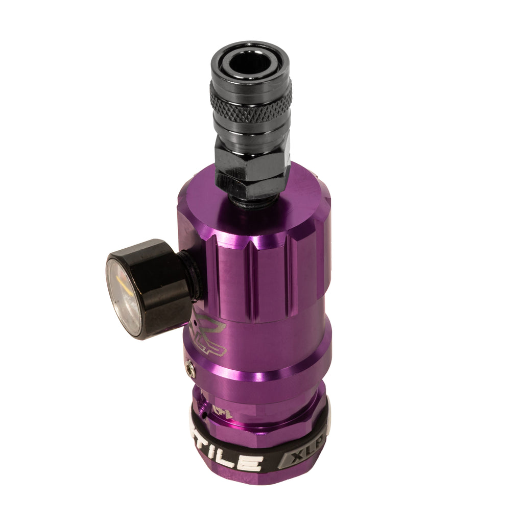 Hostile® XLP Regulator - Top Port Quick-Disconnect - Purple