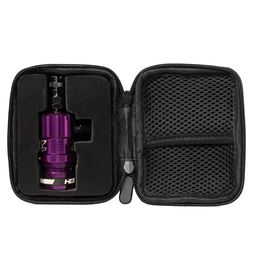 Hostile® XLP Regulator - Top Port Quick-Disconnect - Purple