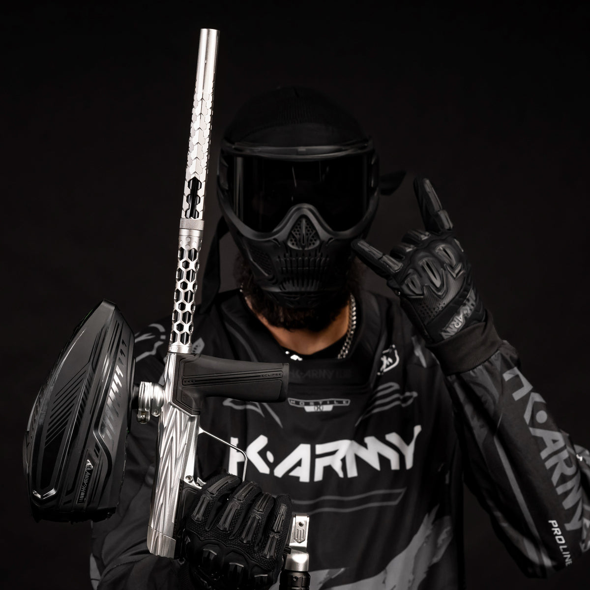 Hex PWR Barrel Kit - Silver - Black Inserts