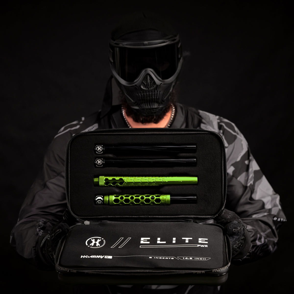 Hex PWR Barrel Kit - Lime - Black Inserts