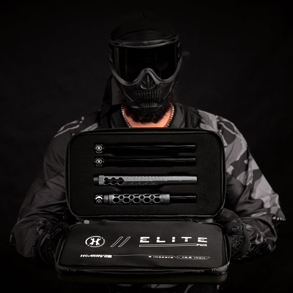 Hex PWR Barrel Kit - Graphite - Black Inserts