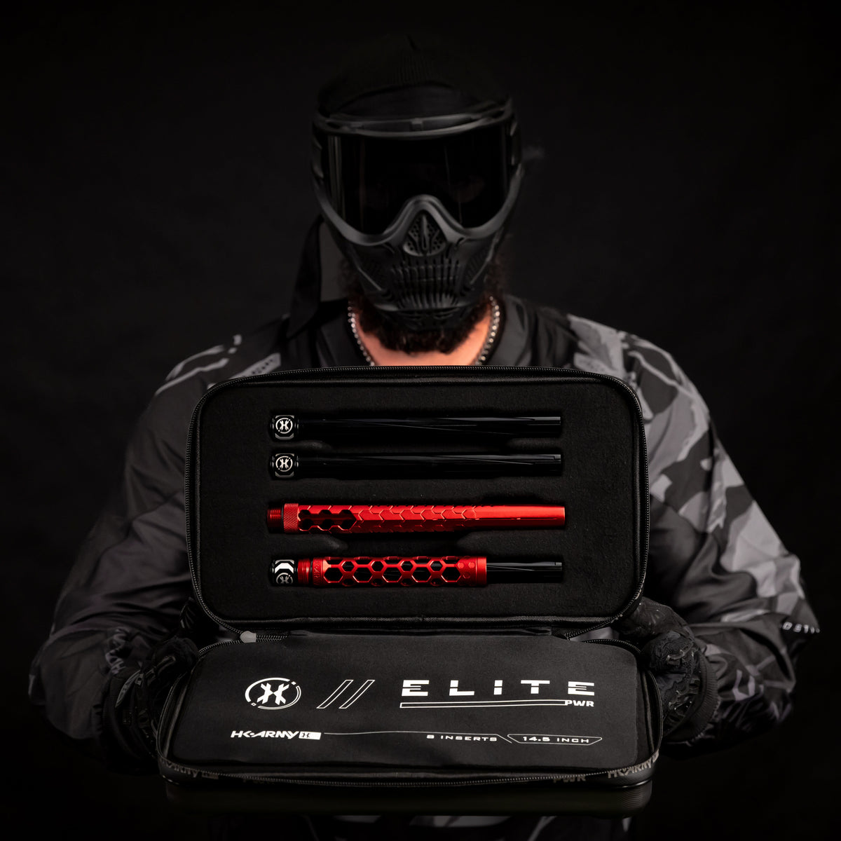 Hex PWR Barrel Kit - Red - Black Inserts