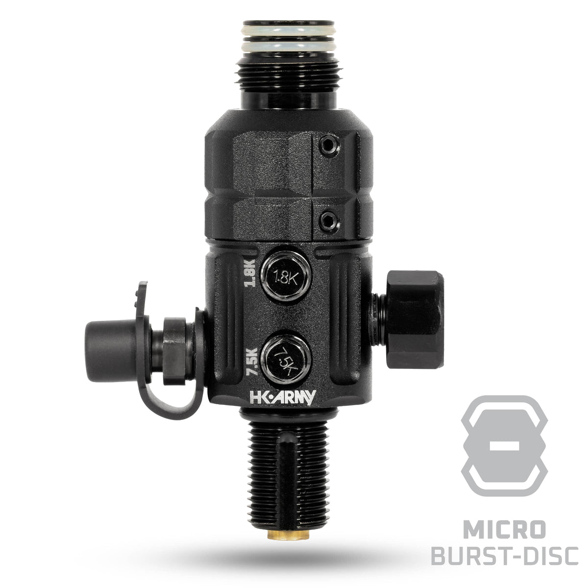 Turbine Pro Regulator - Long Body - Adjustable & Rotational - Black