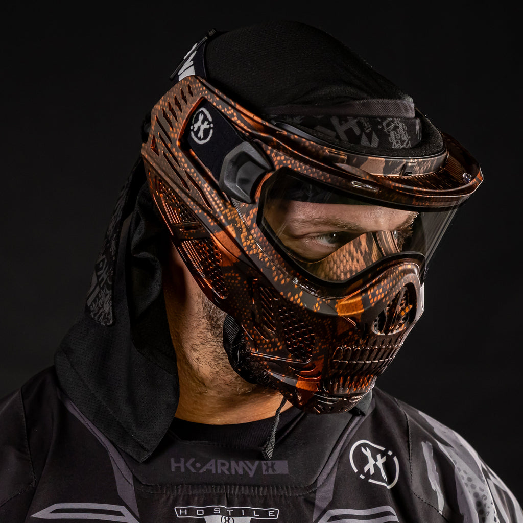 HSTL® Skull Goggle Snake Red w/ Clear Lens