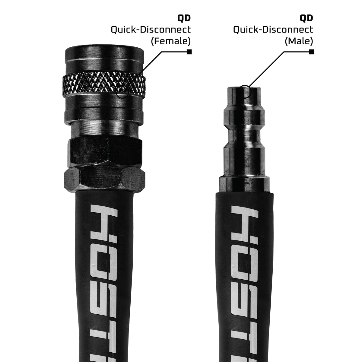 Hostile® Flex Line 42" Hose - Black