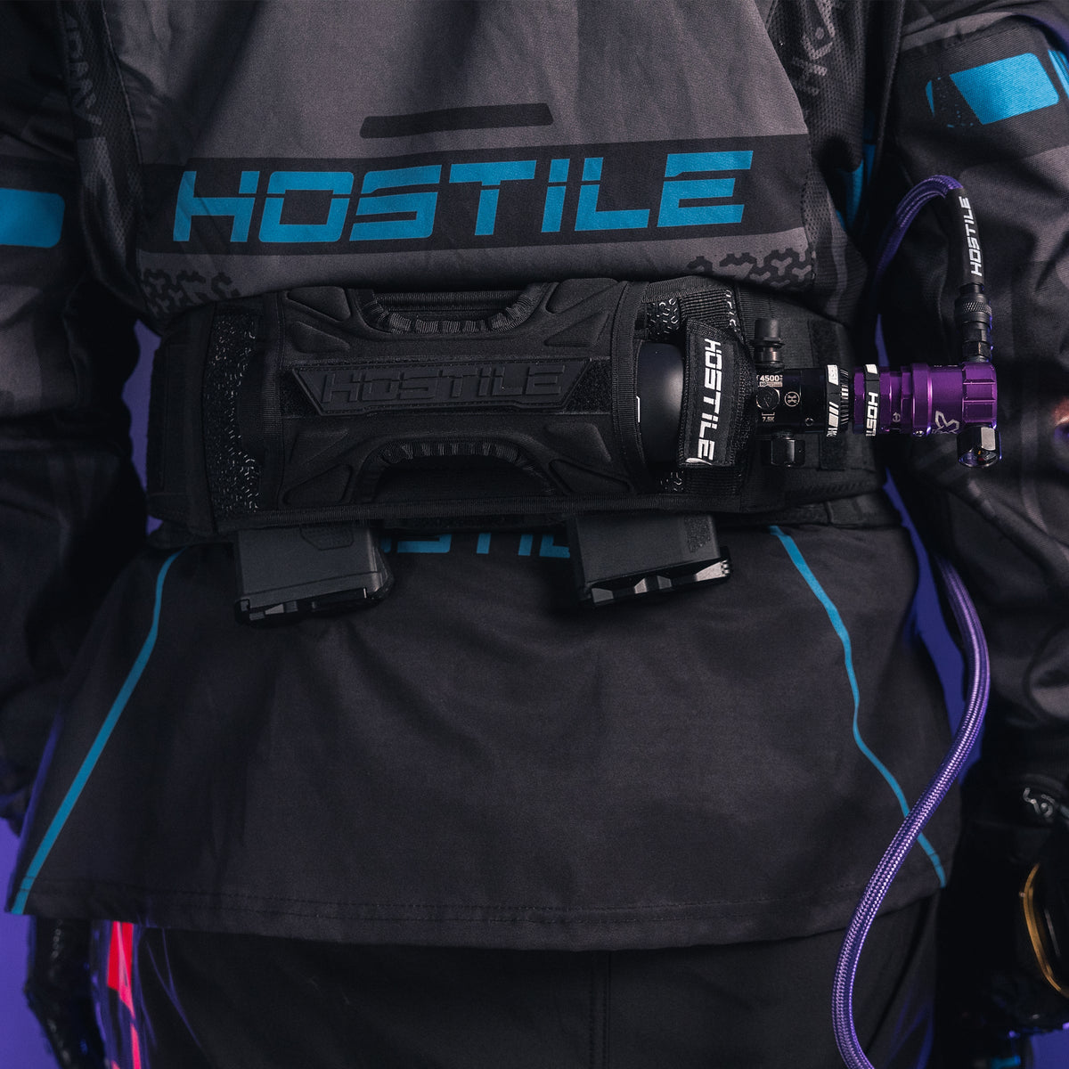 Hostile® XLP Regulator - Side Port Quick-Disconnect - Purple