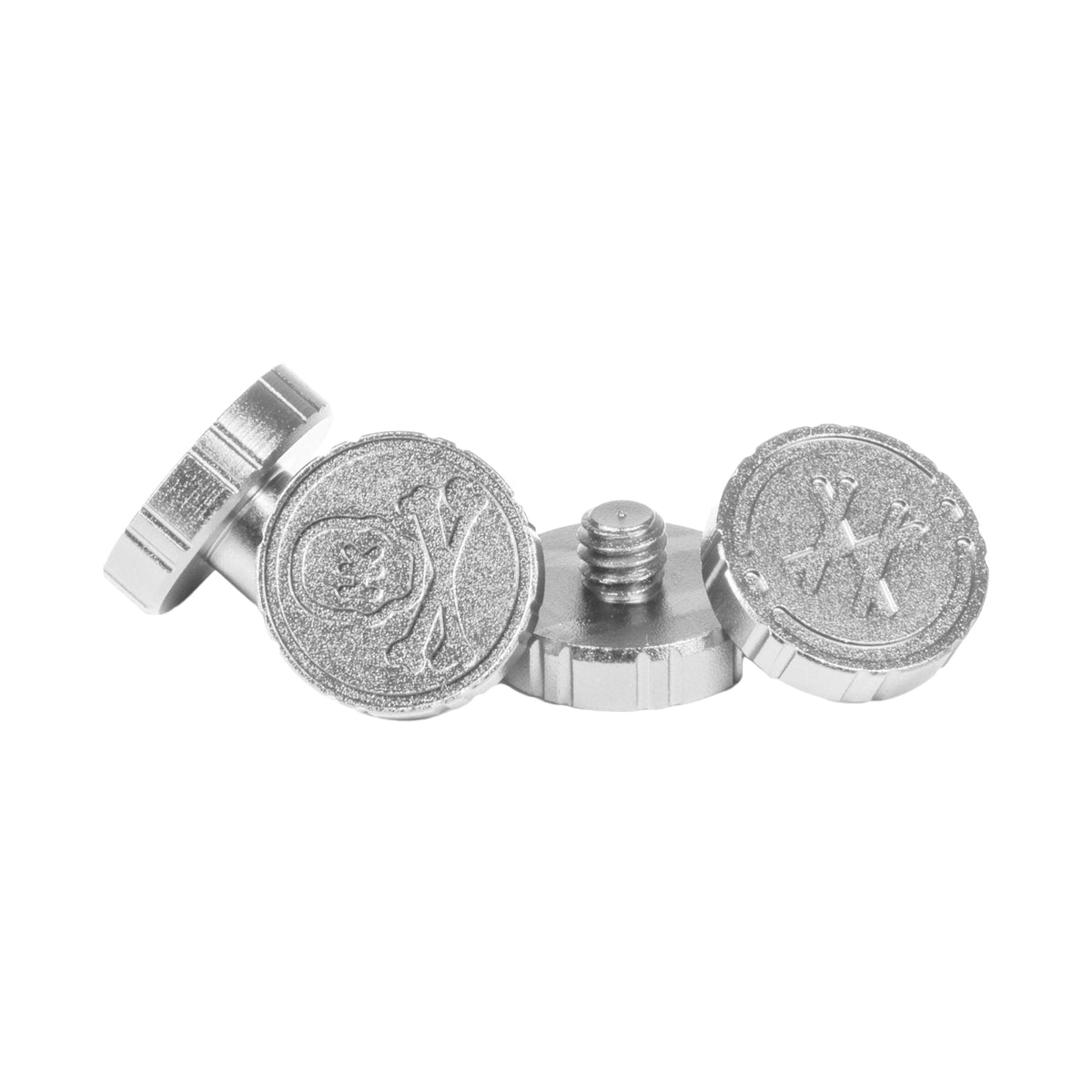 Machined Goggle Screw Set "Icon" Silver