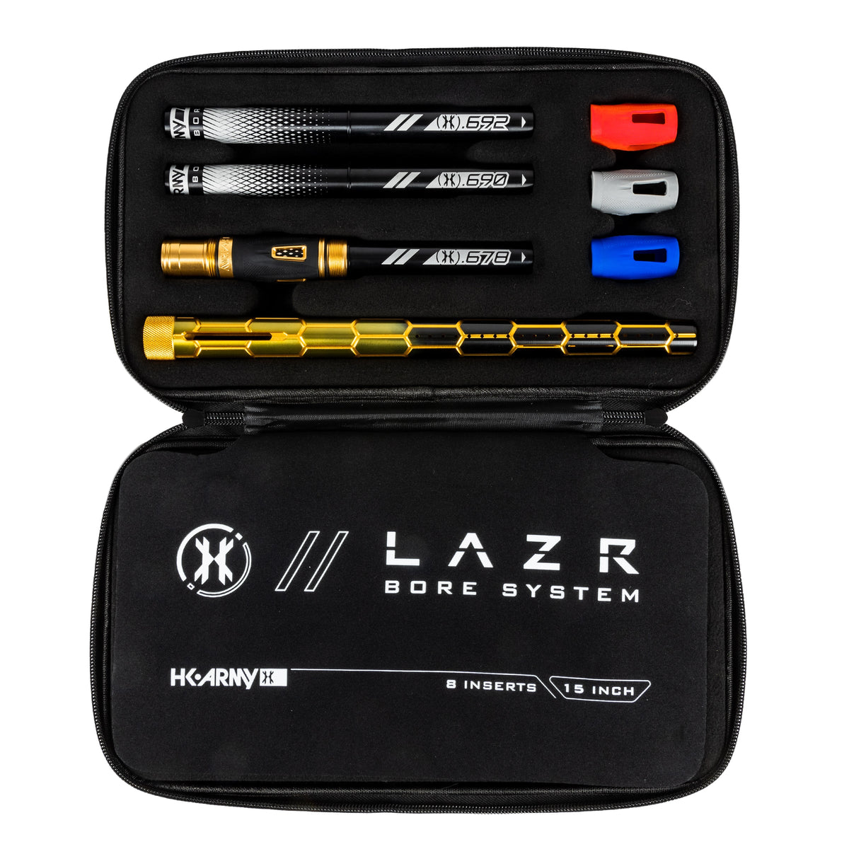 LAZR Elite Nexus Barrel Kit - 15" Gold/Black Black Inserts - Cocker Threads