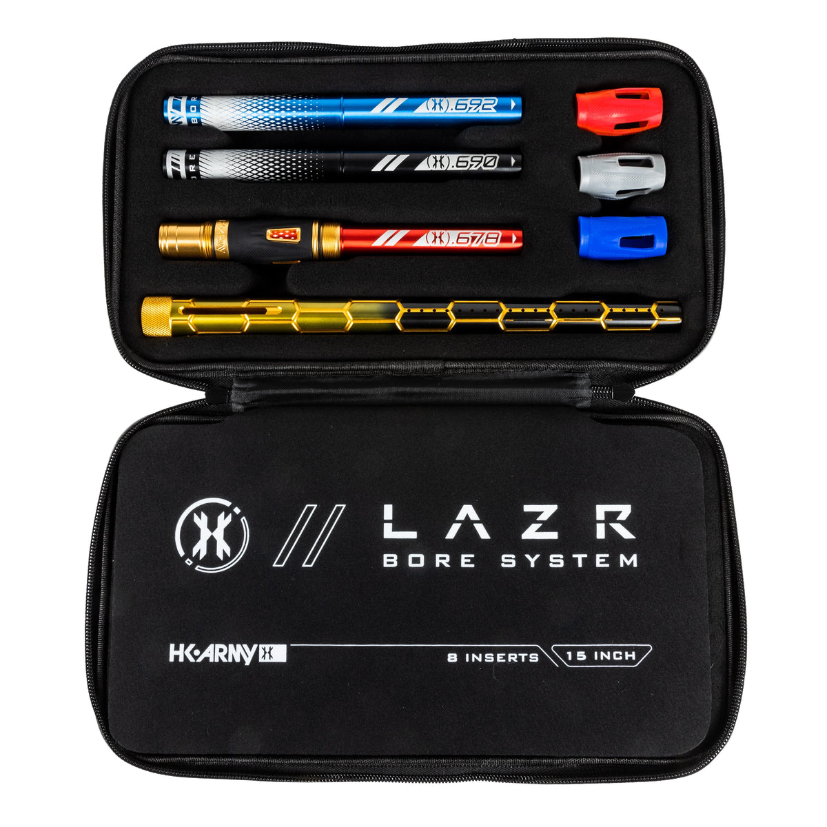 LAZR Elite Nexus Barrel Kit - 15" Gold/Black Colored Inserts - Cocker Threads