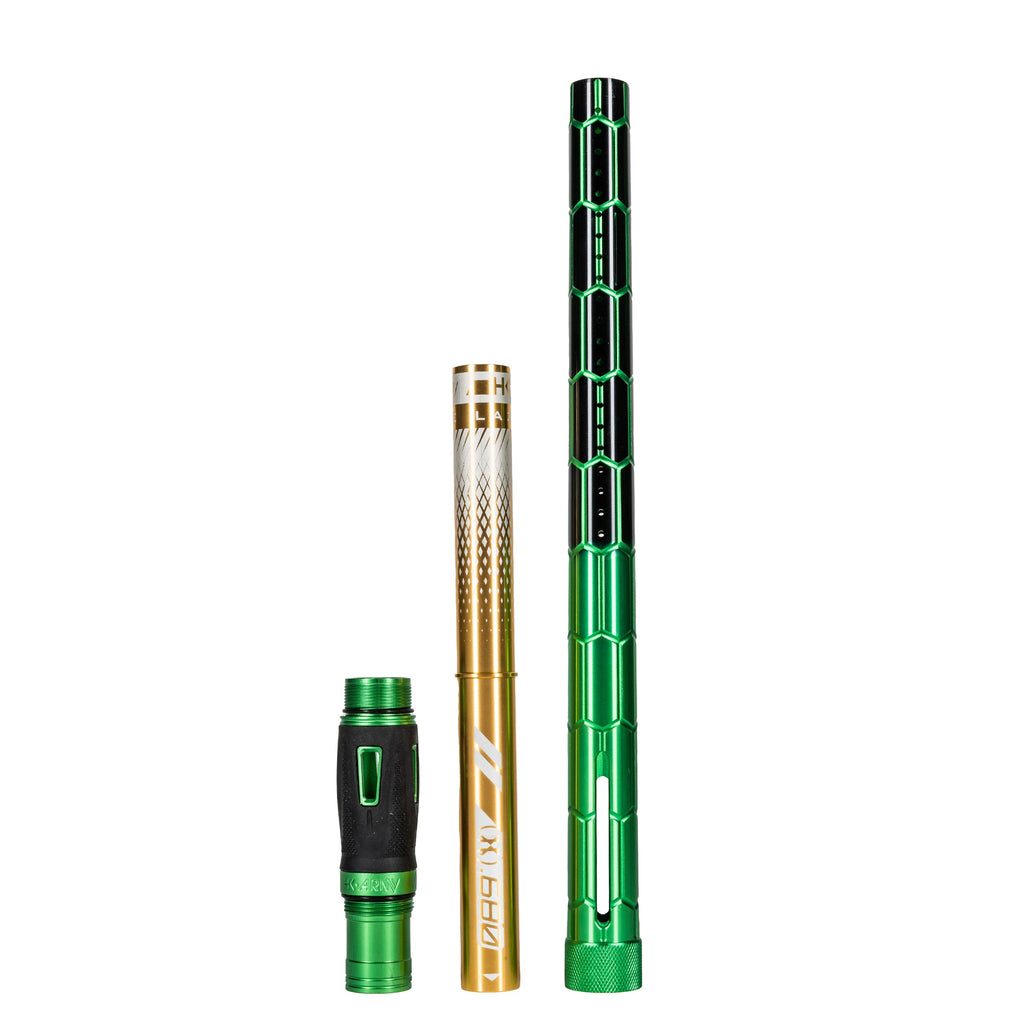 LAZR Elite Nexus Barrel Kit - 15" Green/Black Colored Inserts - Cocker Threads